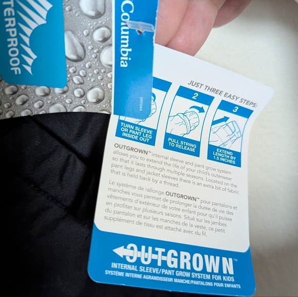 New with Tags Columbia Black Ice Slope II Ski Snow Pants Unisex Youth M 10/12 - Picture 5 of 6